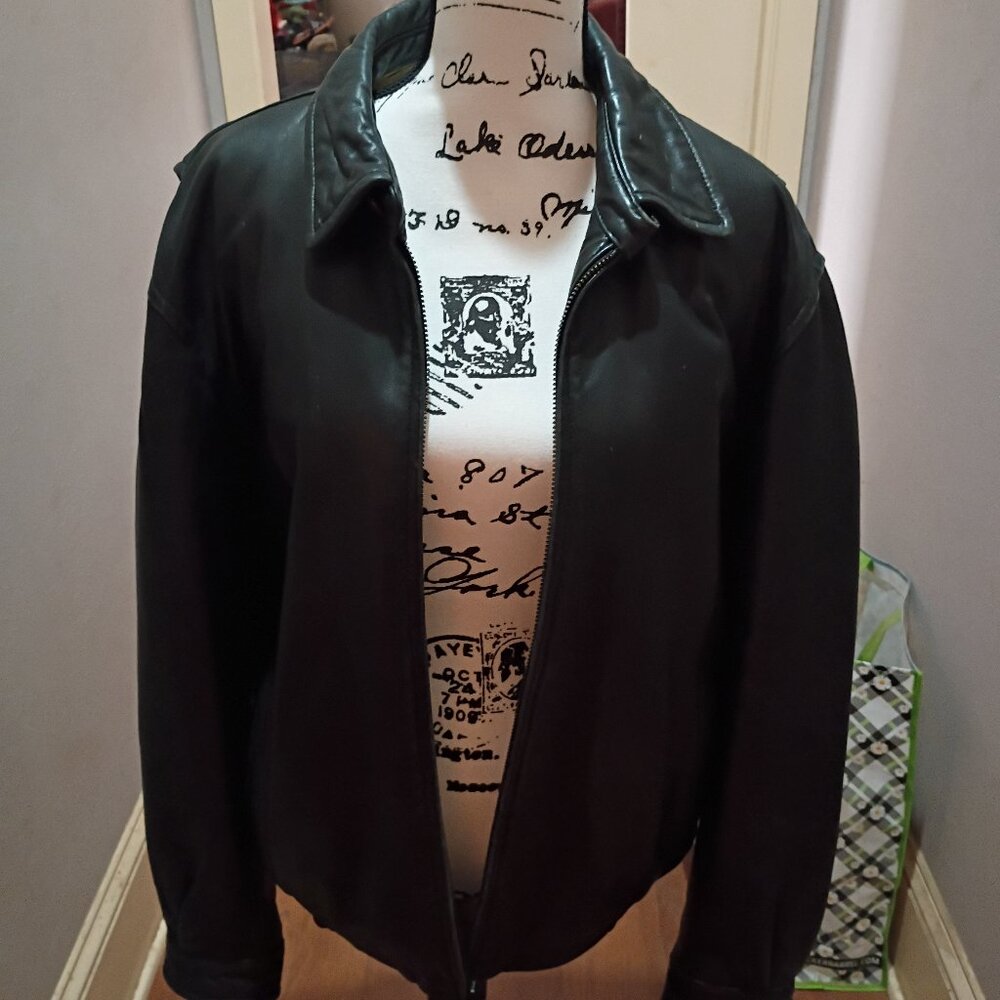 Men's Nautica Genuine Soft Leather Jacket -  Size 42